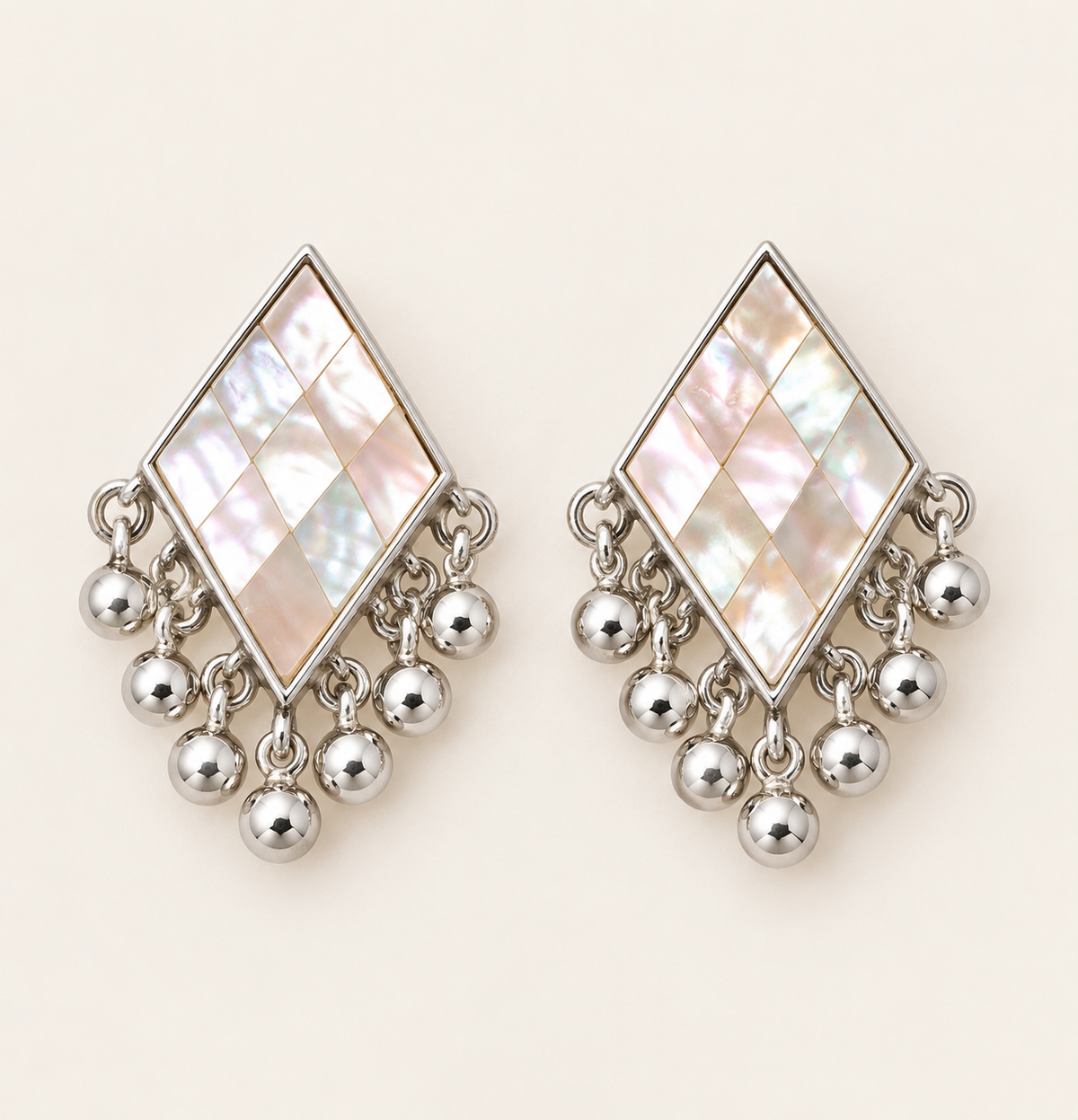 Bell Rhomboid earrings