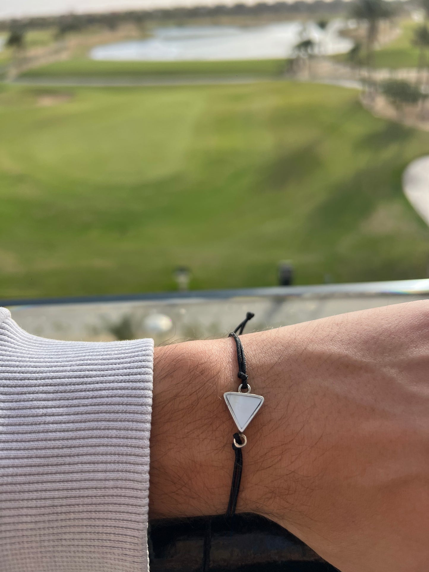 White Trigon Bracelet