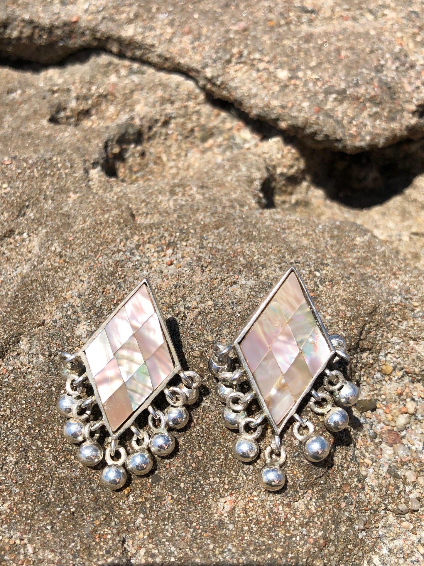 Rhomboid earrings