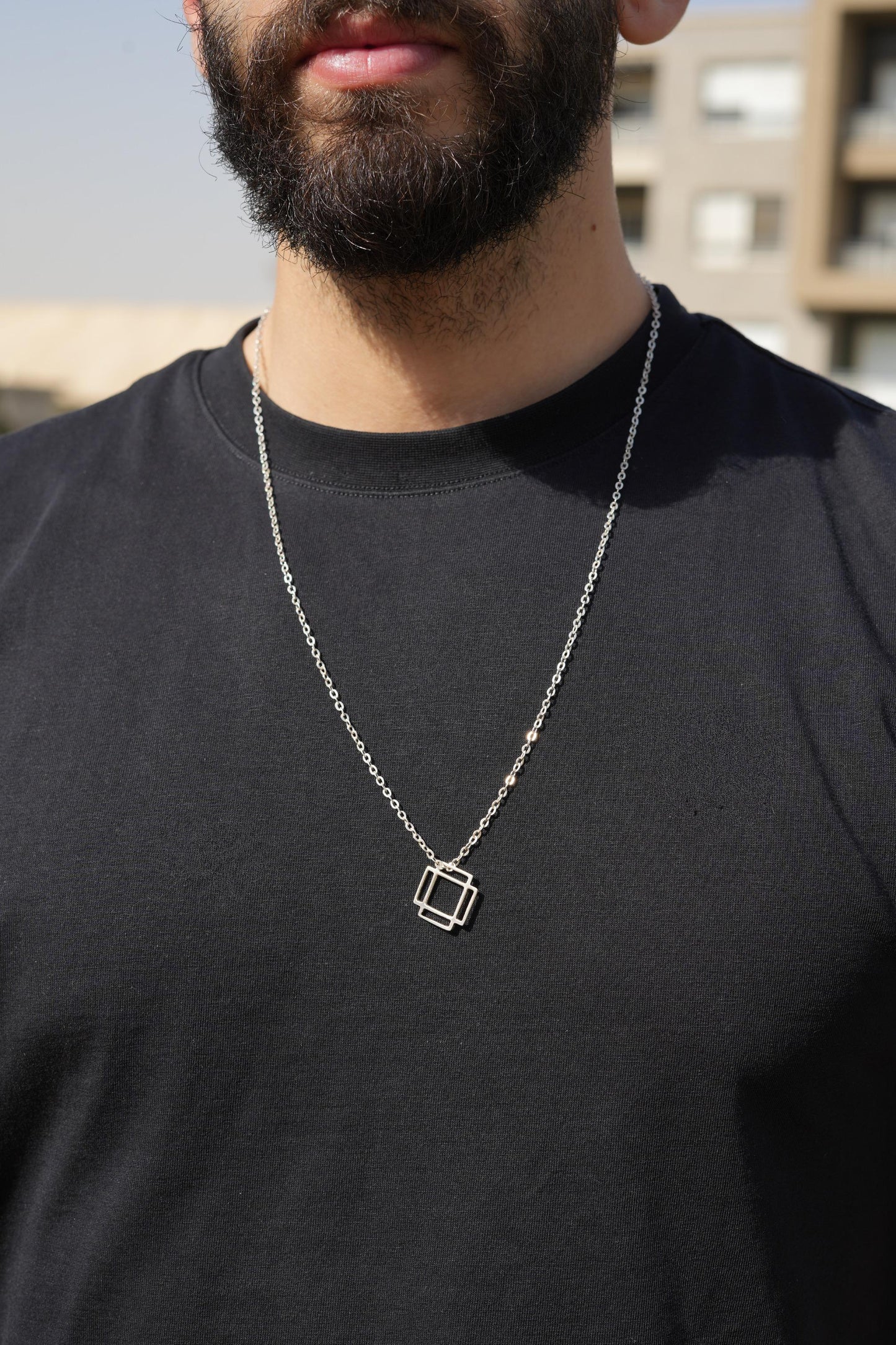 Squared Ray Necklace