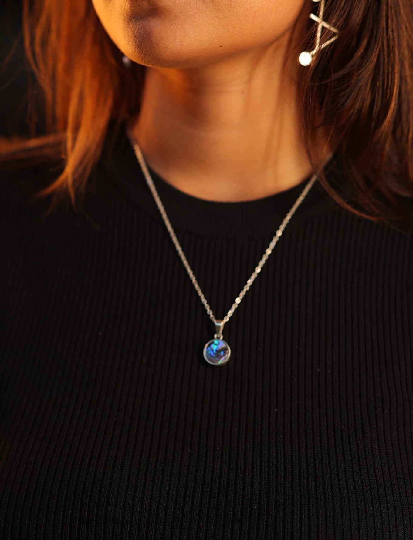 Mother of pearl circlet Signature necklace