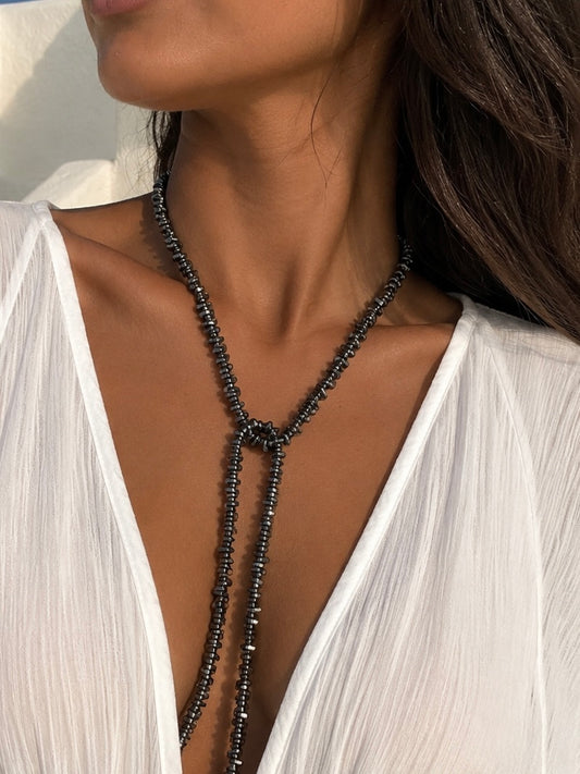 Molten silver Necklace