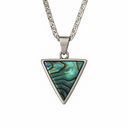 Mother of Pearl trigon necklace