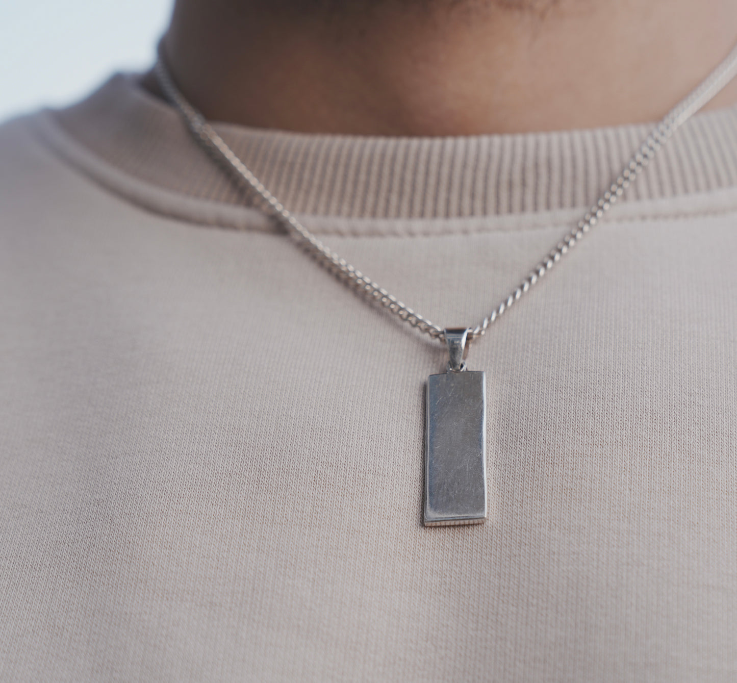 Flat Bar Necklace