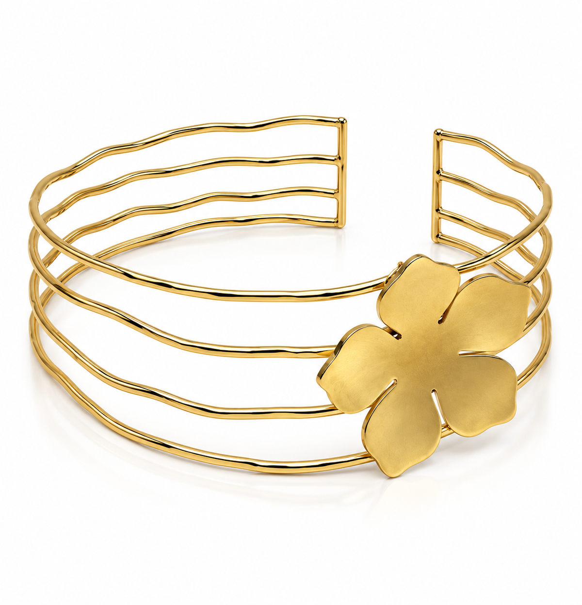 Floral snowflake choker