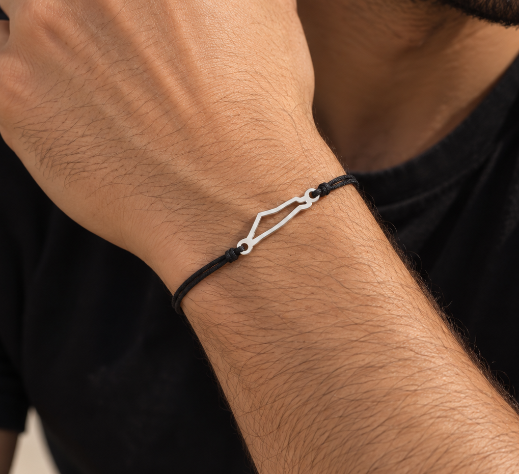 Palestine Map Bracelet