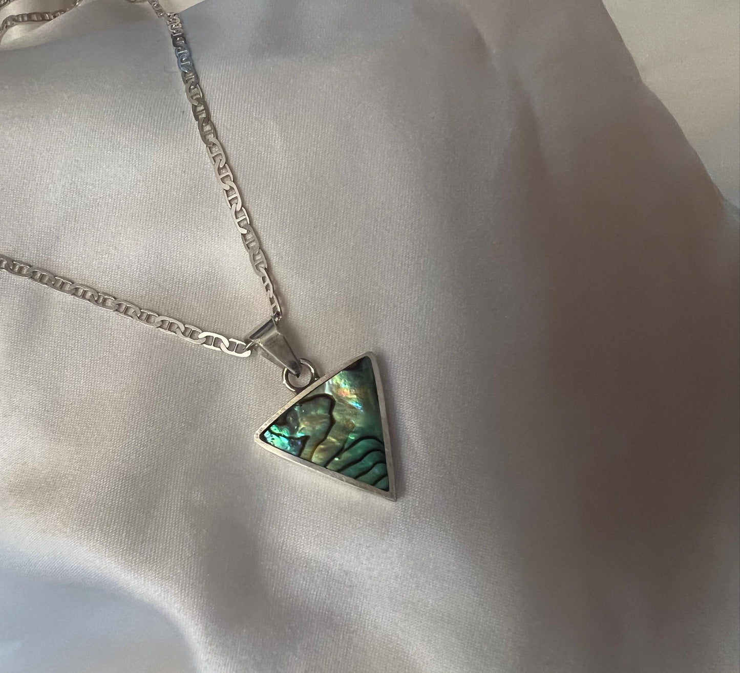 Mother Of Pearl trigon blue