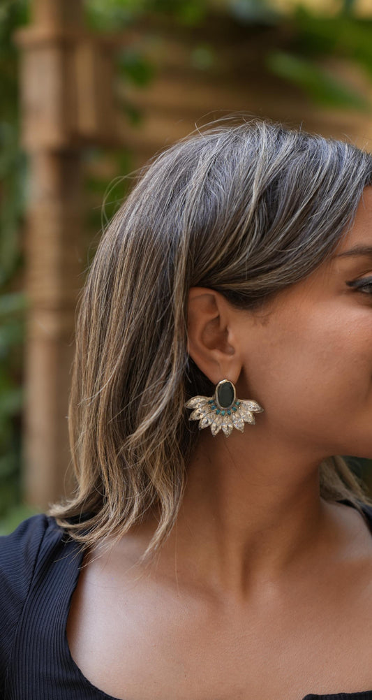 Handmade Formal Partial Blossom Earrings