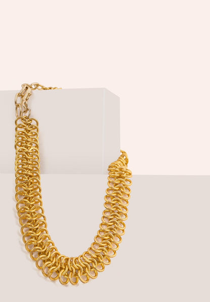 Goldplated glam choker