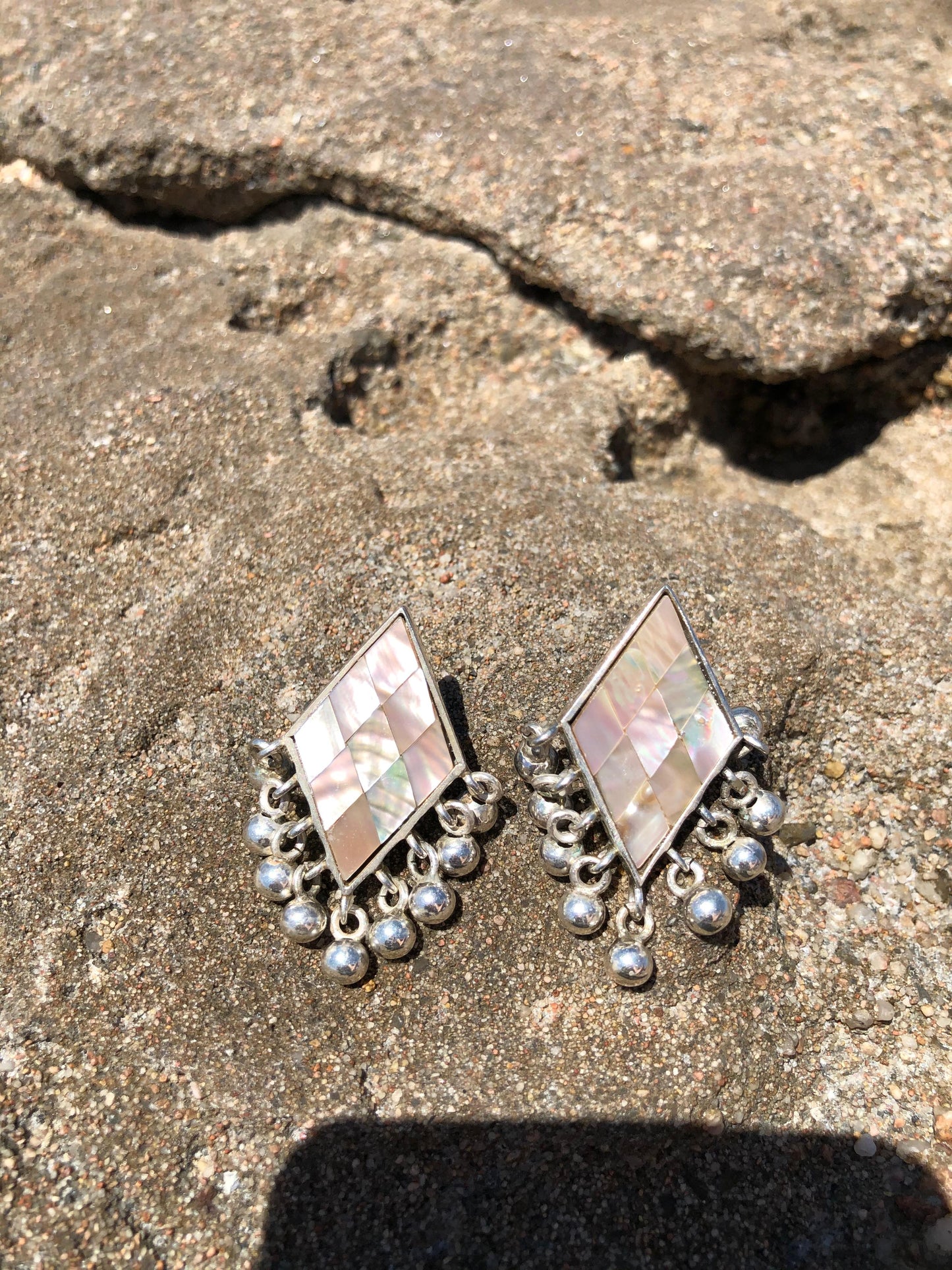 Rhomboid earrings
