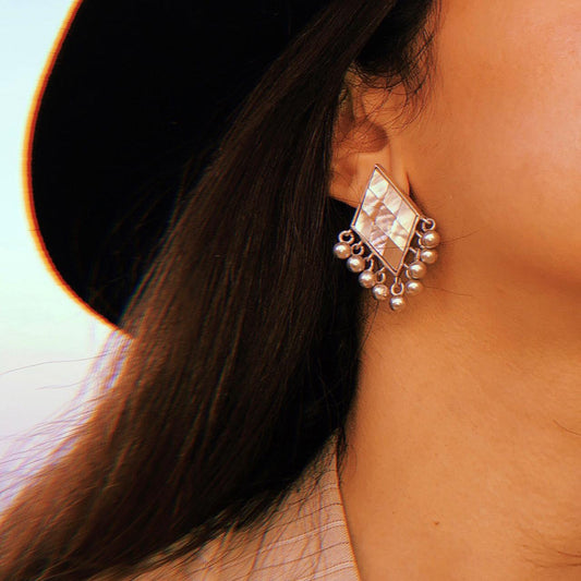 Rhomboid earrings