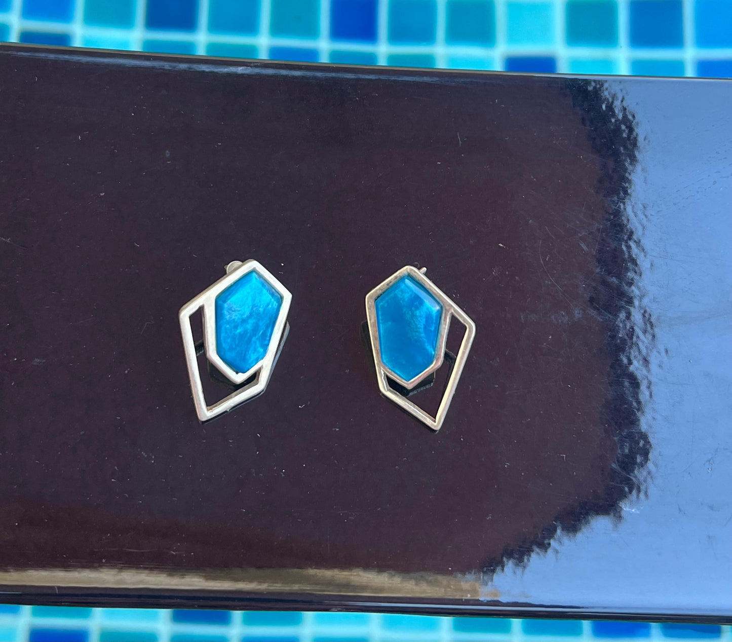 Aqua Earrings