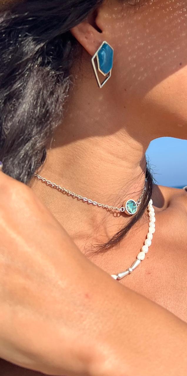 Aqua Earrings