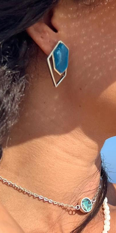 Aqua Earrings
