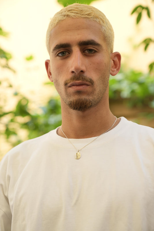 Palestine fingerprint necklace