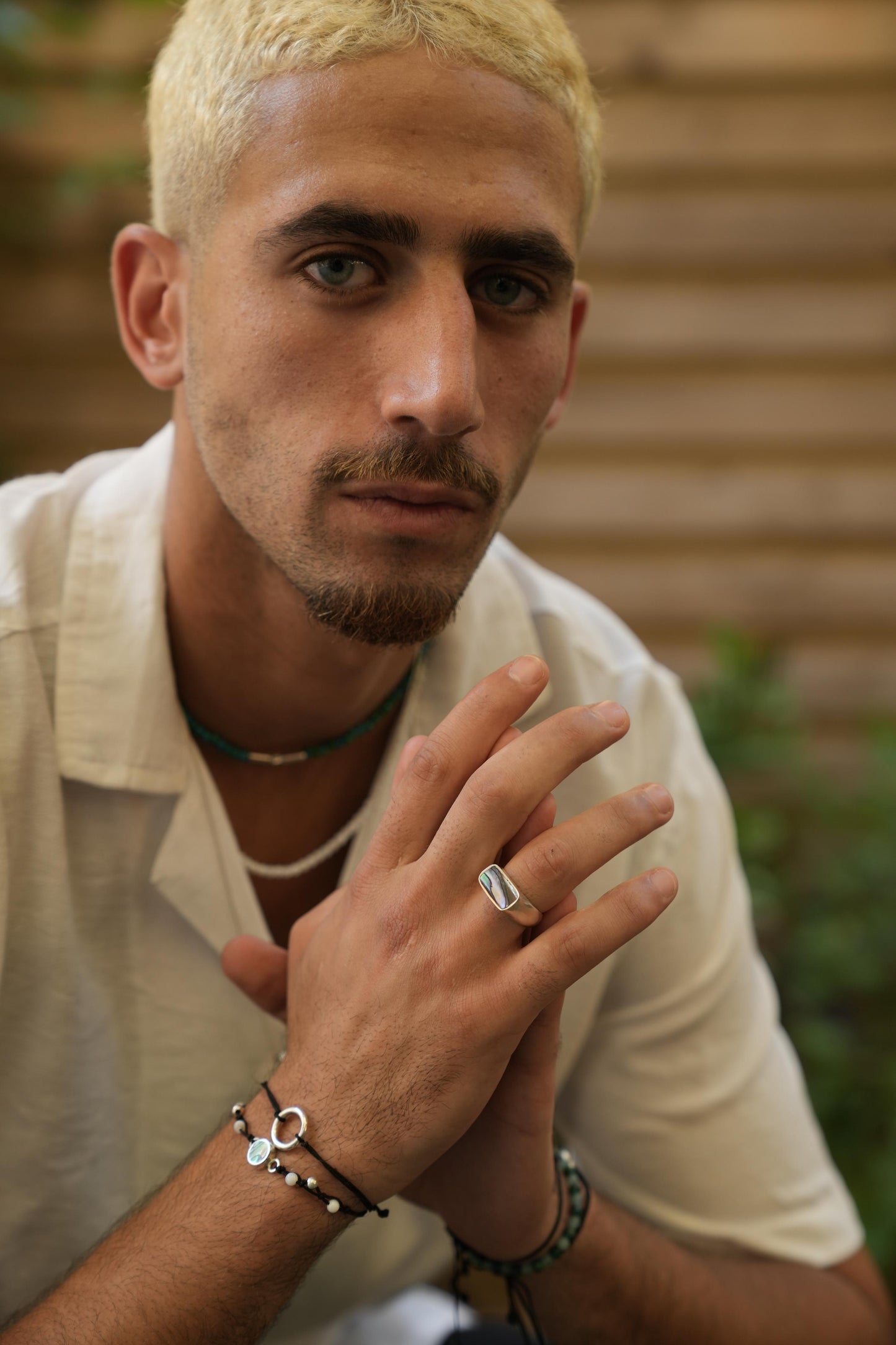 Oblong men’s ring