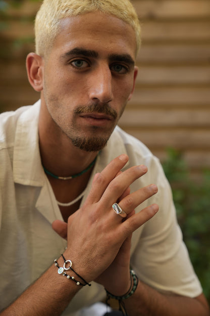 Oblong men’s ring