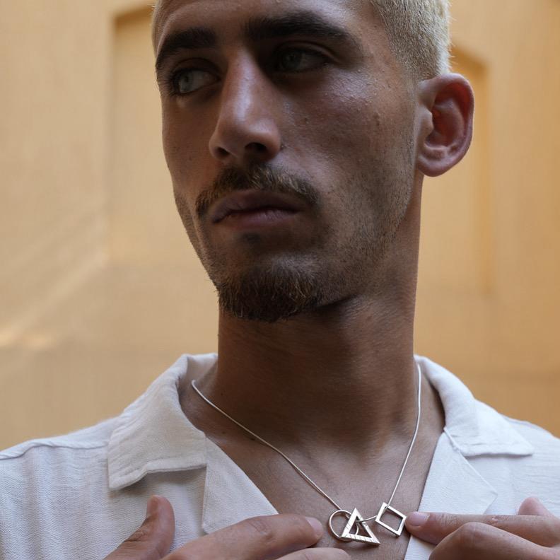 Geometric necklace