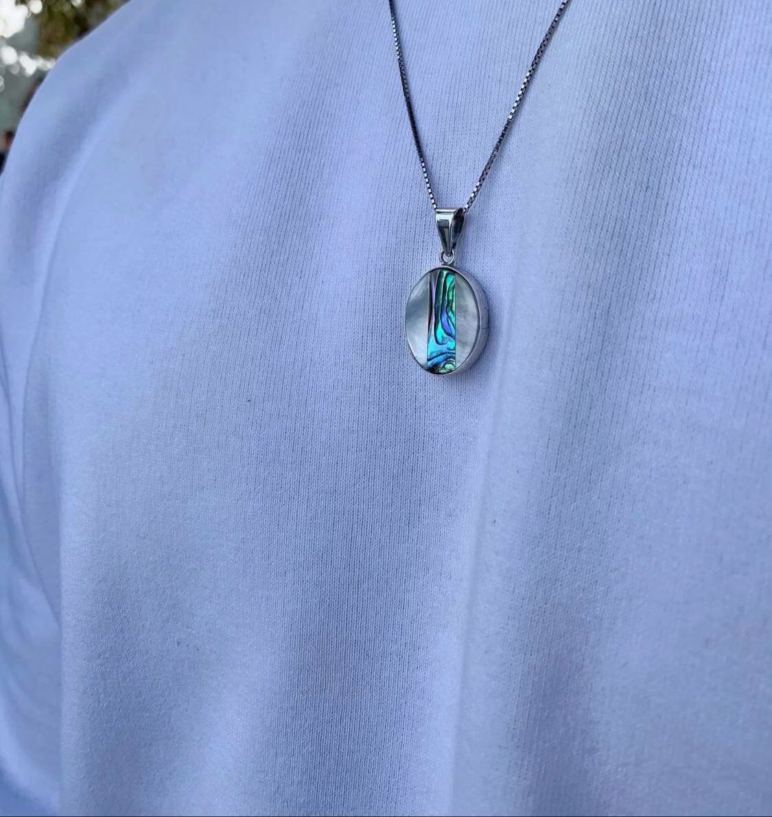 White & Blue Mother of pearl