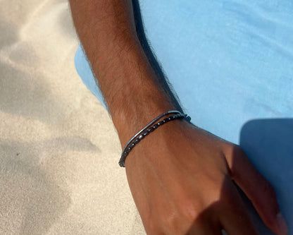 Double hematite bracelet